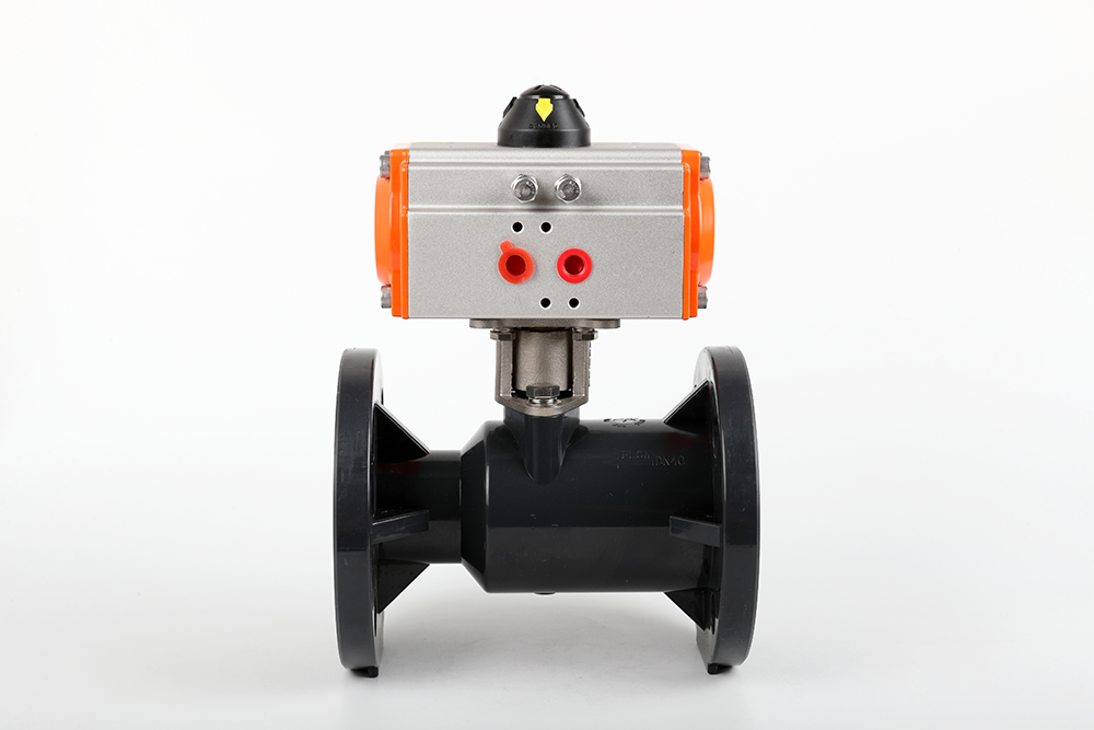 多文镇气动法兰一体球阀